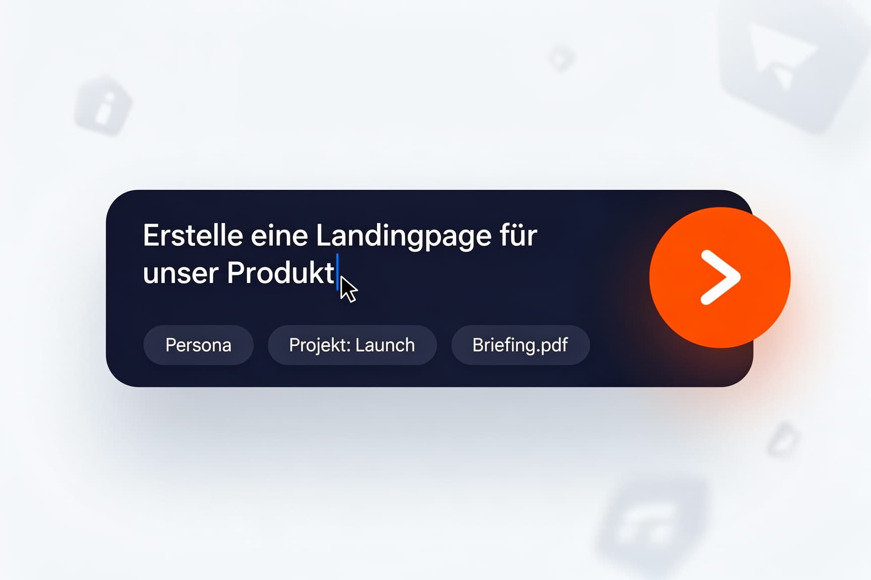 GORILIA Produktdemo, Schritt 1: Deine Idee. Sofort.
